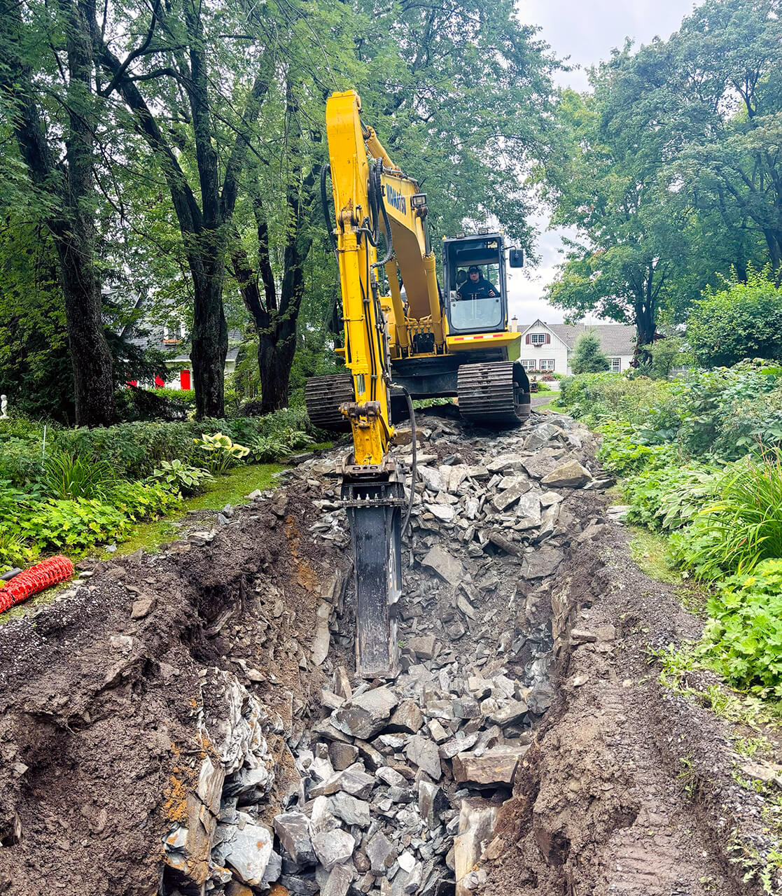 Démolition de chemin d’entrée Démolition de chemin d'entrée