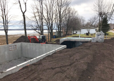 Fondation de maison ou garage détaché