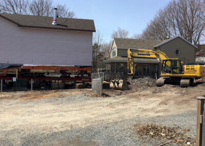 Démolition de fondation de maison